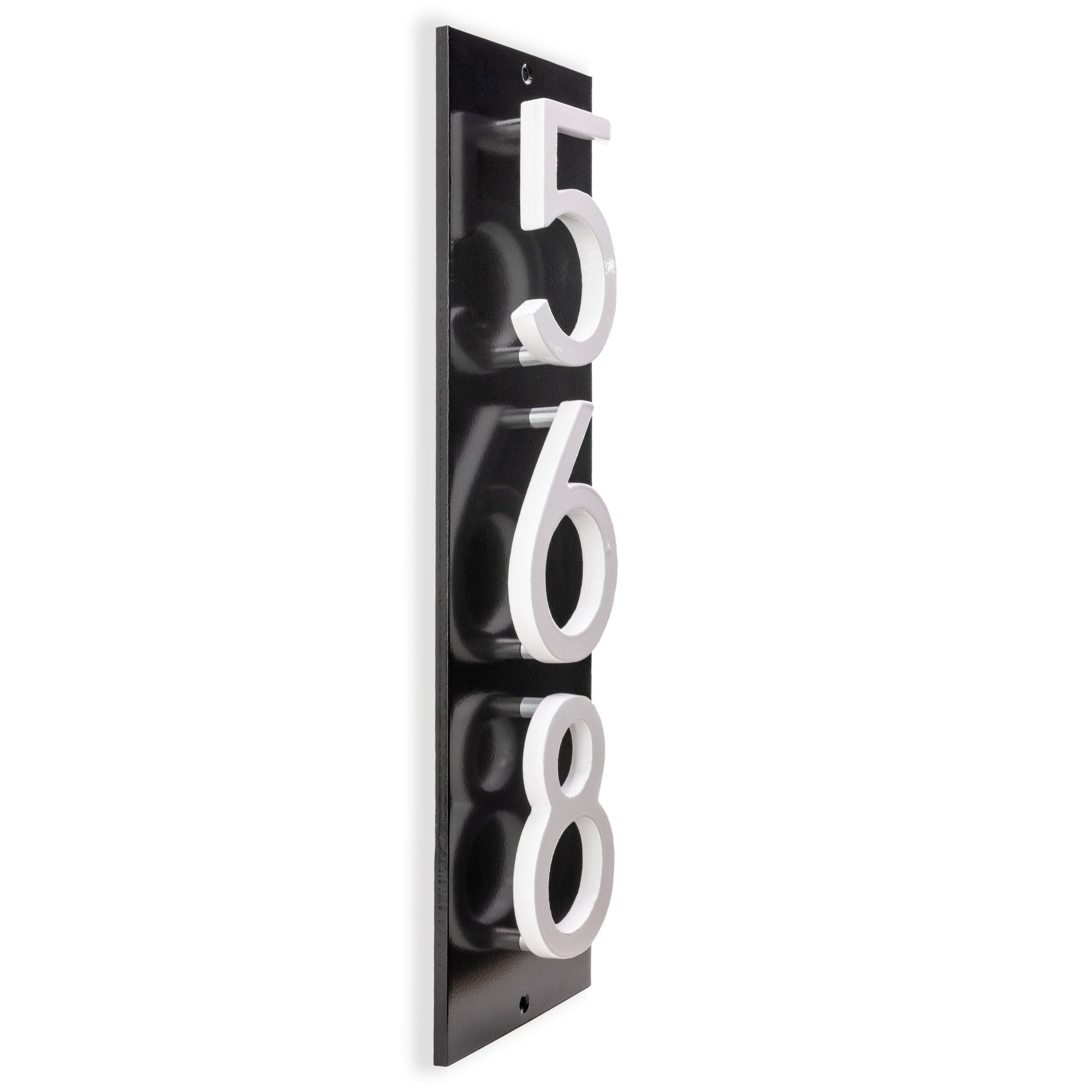 Modern Address Sign, 8 Inch Floating Number Address Sign, 1-5 Digits ...