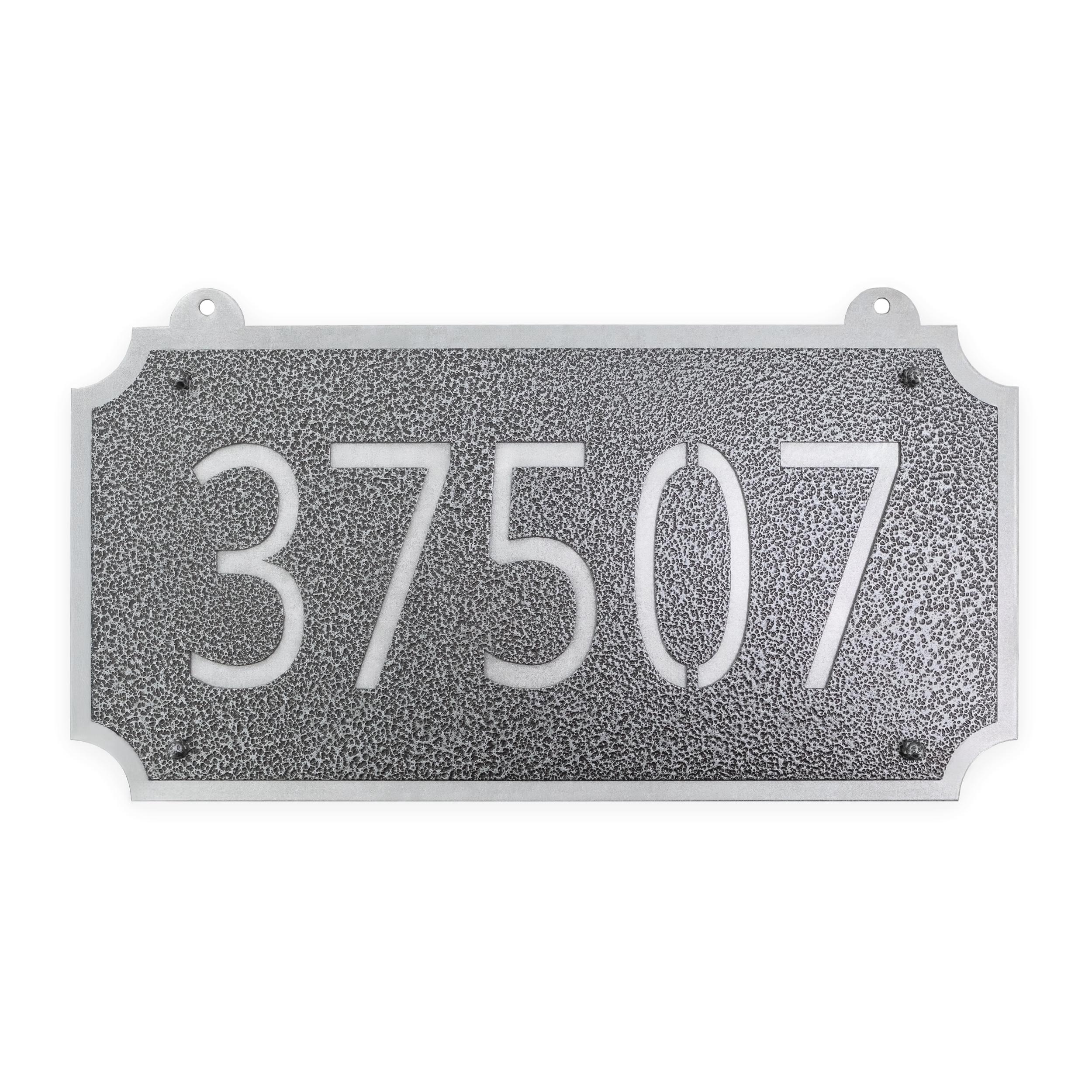 Double Sided Address Sign - Two-sided Hanging House Number Plaque - 26 ...