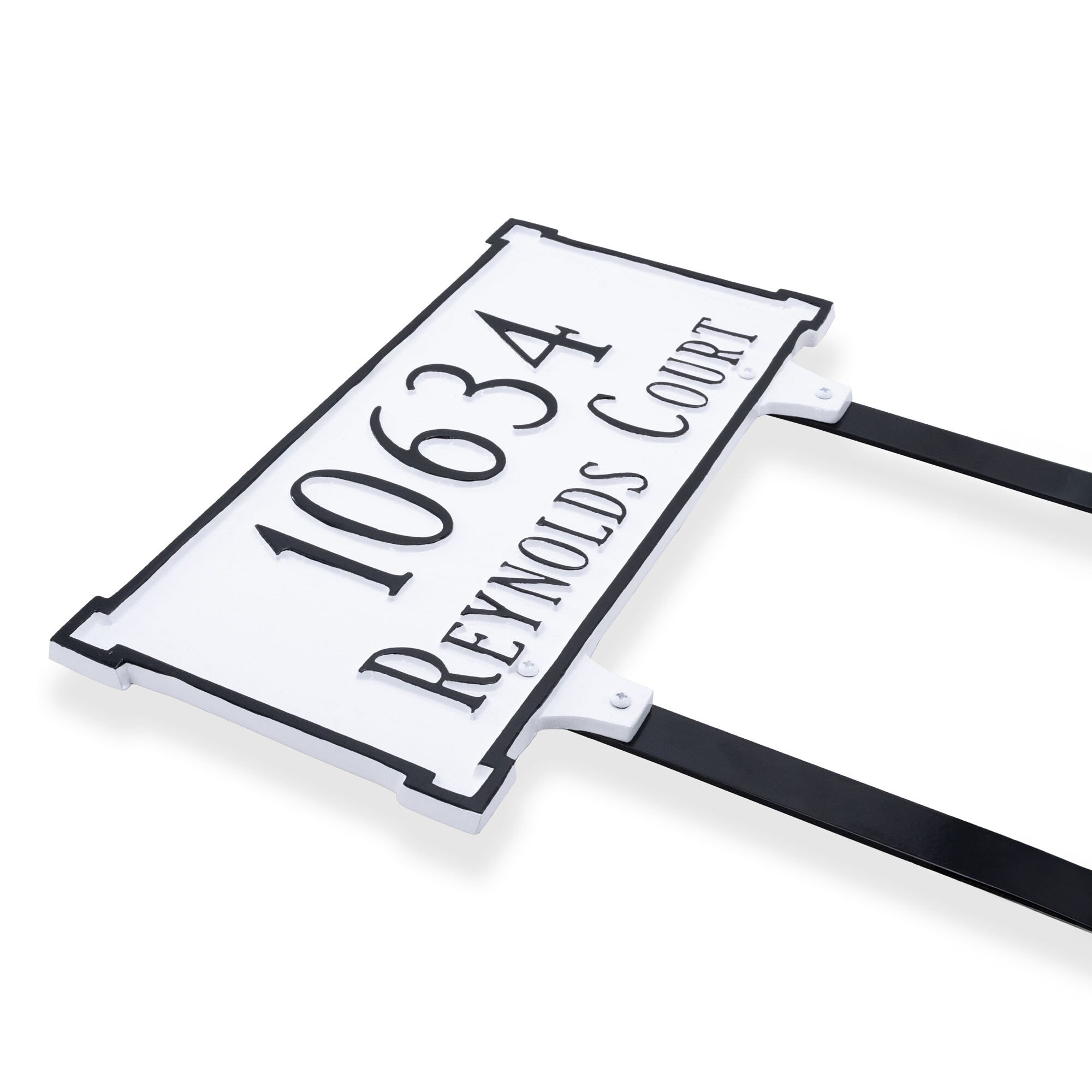 New Yorker Address LAWN Plaque Sign, Custom TWO Line Address Sign ...