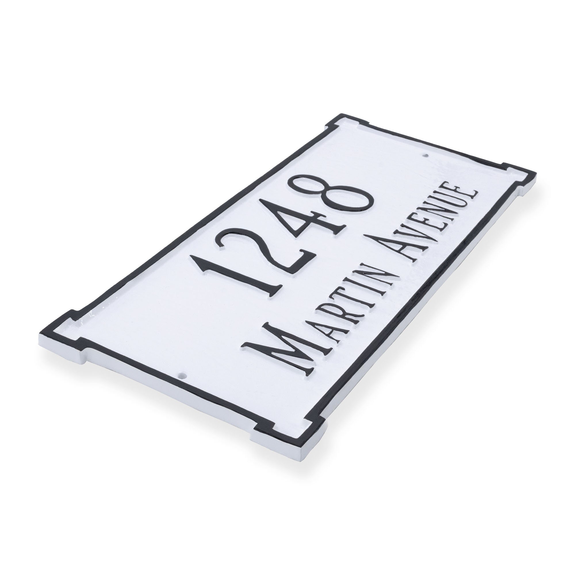 New Yorker Address WALL Plaque Sign, Custom TWO Line Address Sign ...