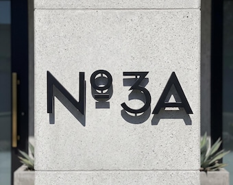 16 Inch Modern House Numbers & Letters, Business Address Numbers, Large Address Numbers