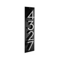Modern Address Sign, 4 Inch Floating Number Address Sign, 1-5 Digits Vertical Sign, Personalized Metal Address Plaque, House Numbers