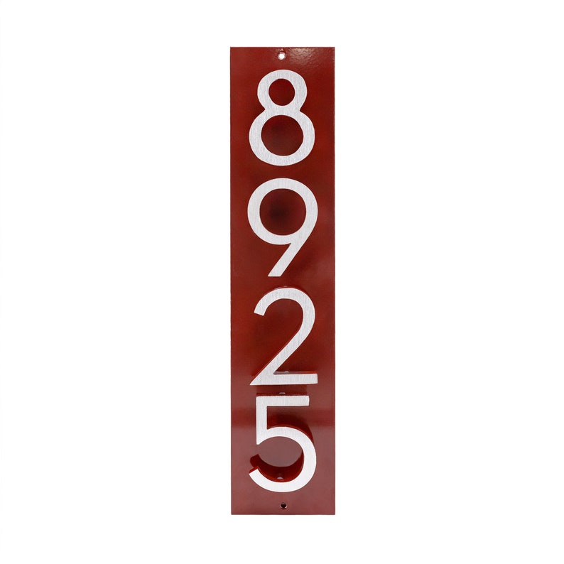 Modern Address Sign, 8 Inch Floating Number Address Sign, 1-5 Digits ...