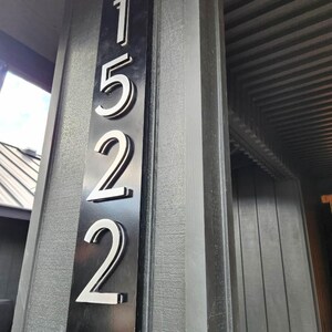 LED Address Sign, 4 Inch Numbers, 6 Inch Lighted House Number Sign ...