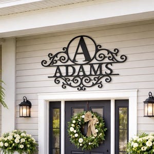 Customized Address Sign - House Numbers Sign - Custom Wall Decor - Horizontal Address Sign
