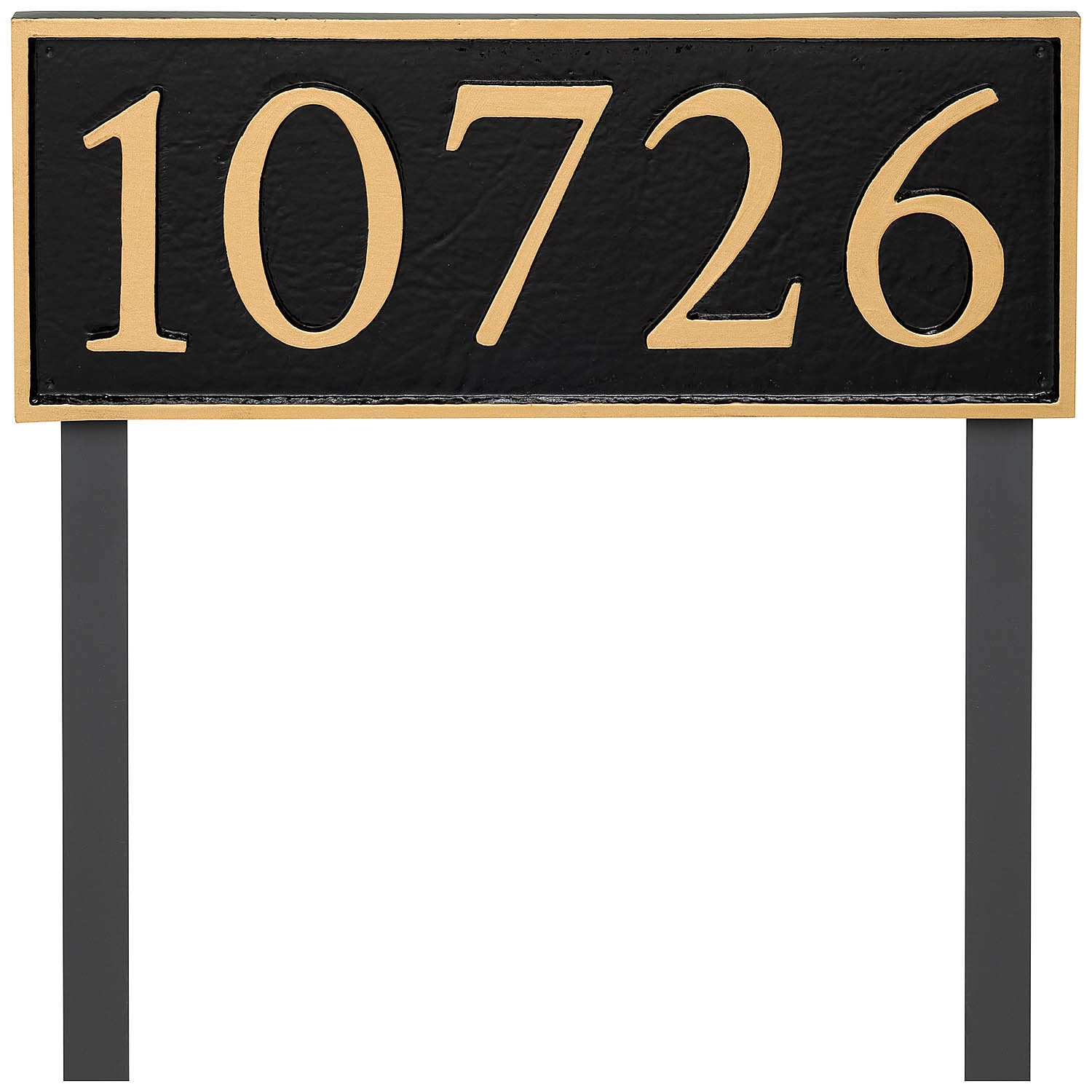 Custom House Number Sign - 26 Color Options - Metal Address Sign ...