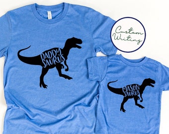 Daddy and Son/Daughter T-Rex T-Shirt - Daddy and Kid Matching Tees - Fathers Day Gift - Daddy Birthday Gift - Dinosaur Shirt - Tyrannosaurus