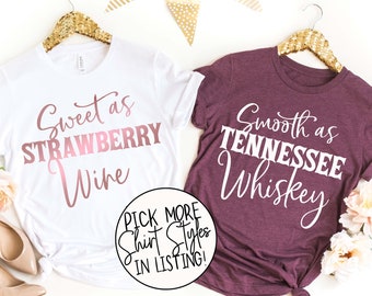 Southern Couples Shirts, Country Shirts, Southern Bachelorette Shirts, Nashville Bachelorette Party, Girl's Trip Shirts, Road Trip Shirts