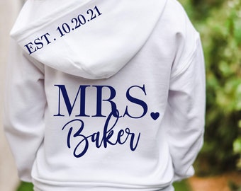 personalized bride sweatshirt