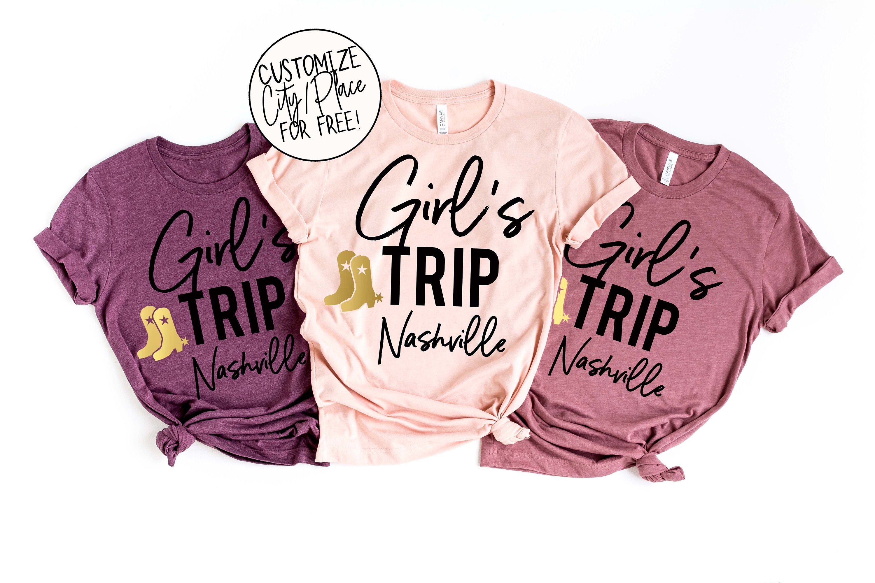 Girl's Trip Shirts, Nashville Shirts, Road Trip Shirts, Squad Shi…
