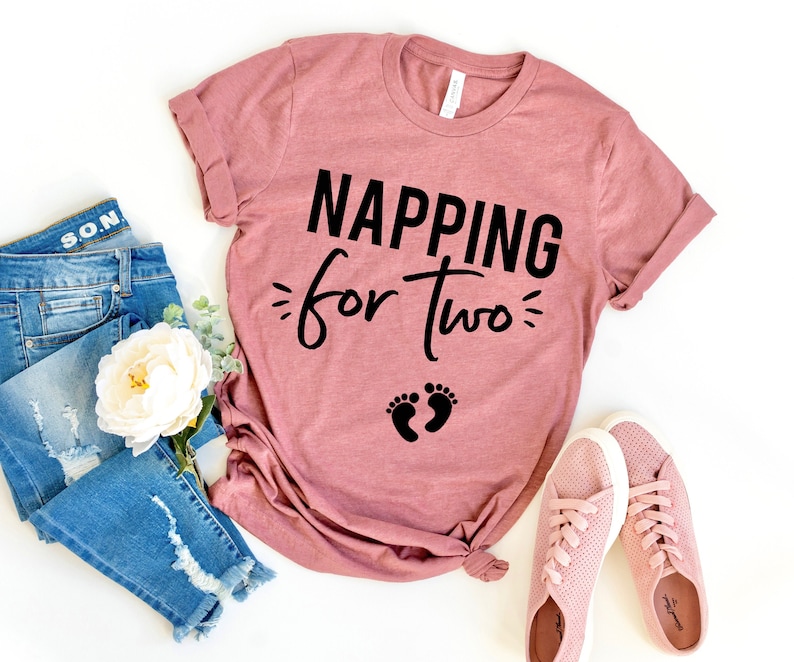 Napping For Two® Shirt Pregnancy Shirt Pregnancy Announcement Shirt Pregnancy Gift Funny Pregnancy Shirt Graphic Tee image 1