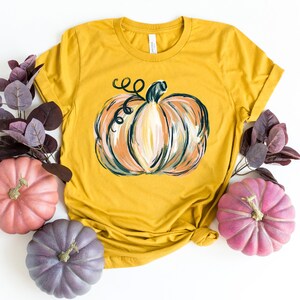 Fall Pumpkin Shirt Cute Fall Shirt Thanksgiving Tshirt - Etsy