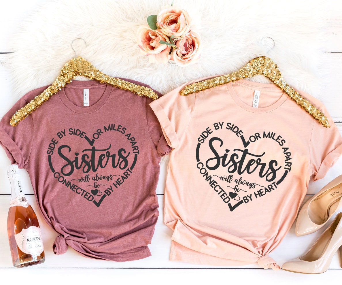 wetenschapper Koningin code Sister Heart T-shirts Sister Tee Gift Sisters Forever - Etsy
