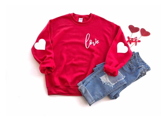 love heart sweatshirt