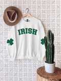 St. Patricks Day Sweatshirt - Irish Sweatshirt - Shamrock Elbow Patch Sweatshirt - St Pattys Sweatshirt - St Patricks Day Outfit - Teacher