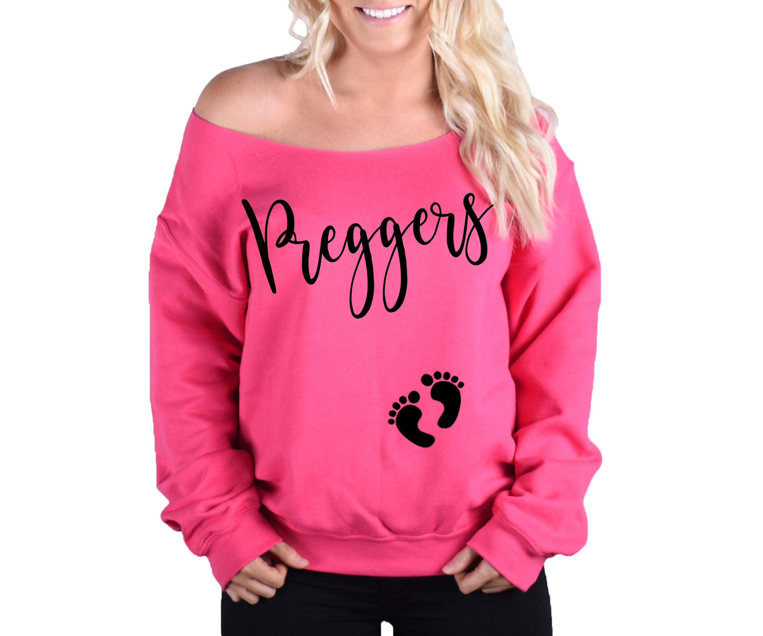 Preggers Sweatshirt. Pregnancy Sweatshirt. .Pregnancy Shirt. Etsy
