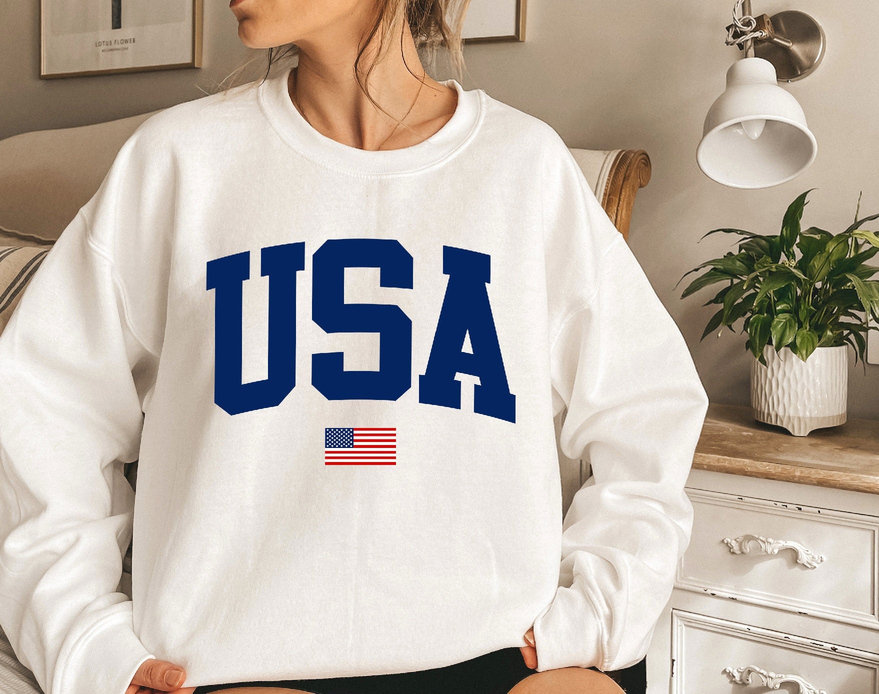 Beperkt Winkelcentrum Waterig USA Patriotic Sweatshirt 4th of July Sweater Fourth of - Etsy Ireland