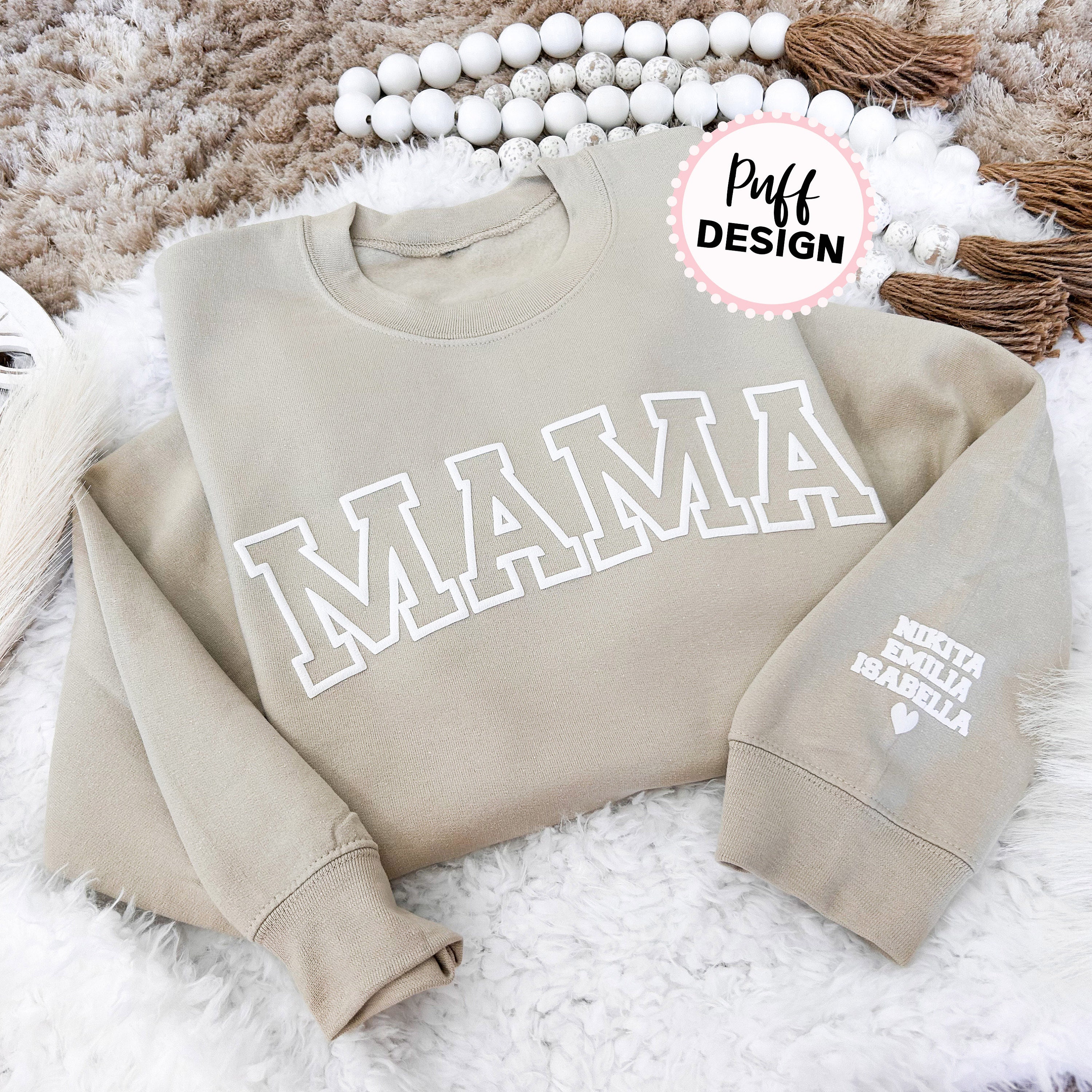 Neon Pink Puff Vinyl Mama/Mini Sweatshirt – Cutie Pie Designs