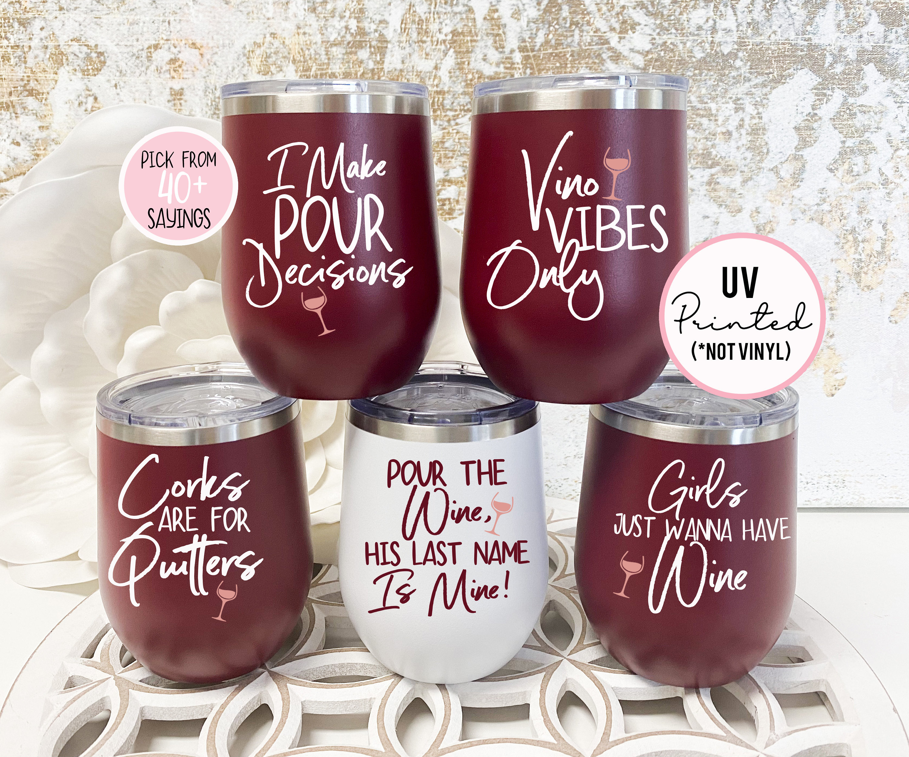 Wine on sale tumbler sayings