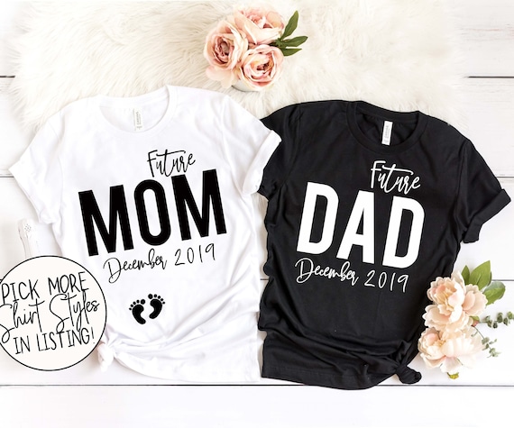 Future Mom Shirt Pregnancy Announcement Shirts Couples 