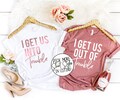 I Get Us Into Trouble Shirt - I Get Us Out Of Trouble Shirt - Best Friend Shirts - Besties Shirts - Funny Matching Shirts - Couples Shirts