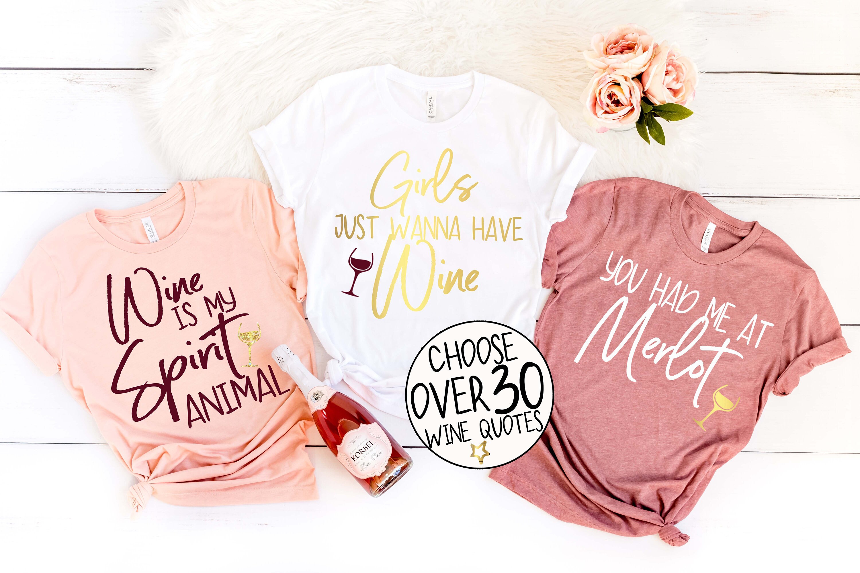 sweatshirt and hoodies Glittered Wine is my spirit animal Girls weekend. Funny Wine t-shirt Day Drinking shirts Wine touring