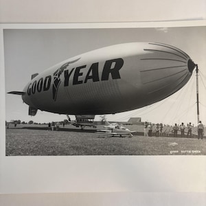 ヴィンテージ グッドイヤー ブリンプ オリジナル写真: Dottie Gheen 撮影 飛行船 (Field Aviation より)