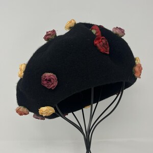 Vintage Studio Kokin 100% Wool Black Beret PRT Ultrabasque  display picture 3