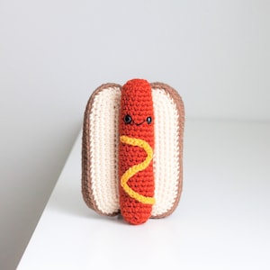 Hot Dog Amigurumi - Kawaii Food - Crochet Pattern