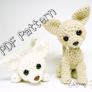 Crochet Dog - Sugar and Ginger- Chihuahuas-  PDF Crochet pattern