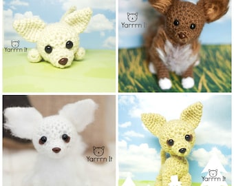 Crochet dog- Chihuahuas - Bundle 4 patterns - PDF Crochet pattern - Chichi