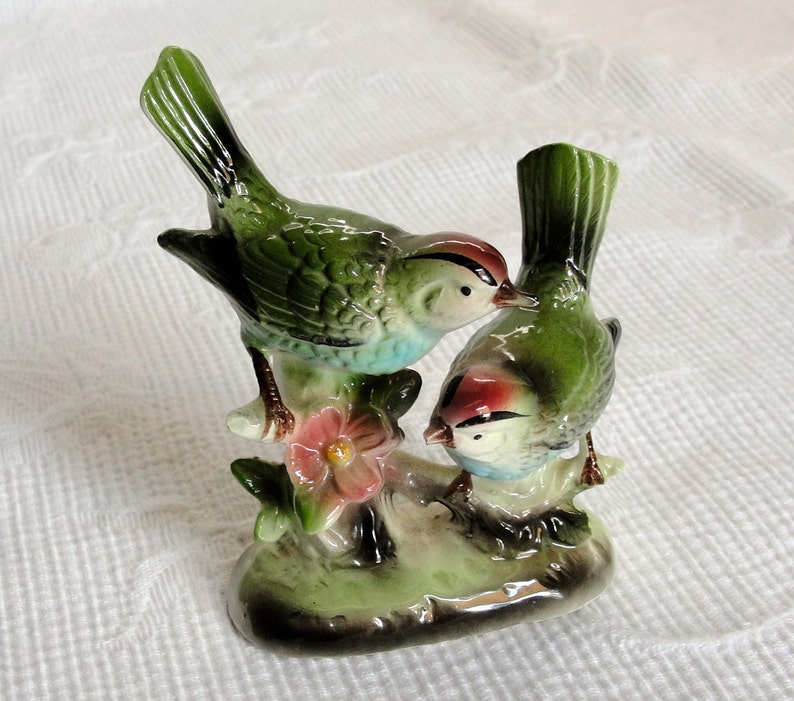 Vintage Two Birds Figurine Ceramic Parma AAI Made in Japan Etsy