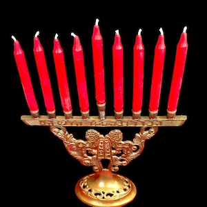 One dozen Beeswax chime candles, Hanukkah candles, Jewish holiday gift, magic candles, spell tapers, witchcrafts, rituals, vigil.