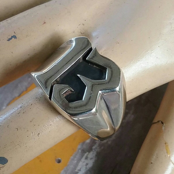 Large 13 silver ring,925 sterling silver,Lucky number,good luck