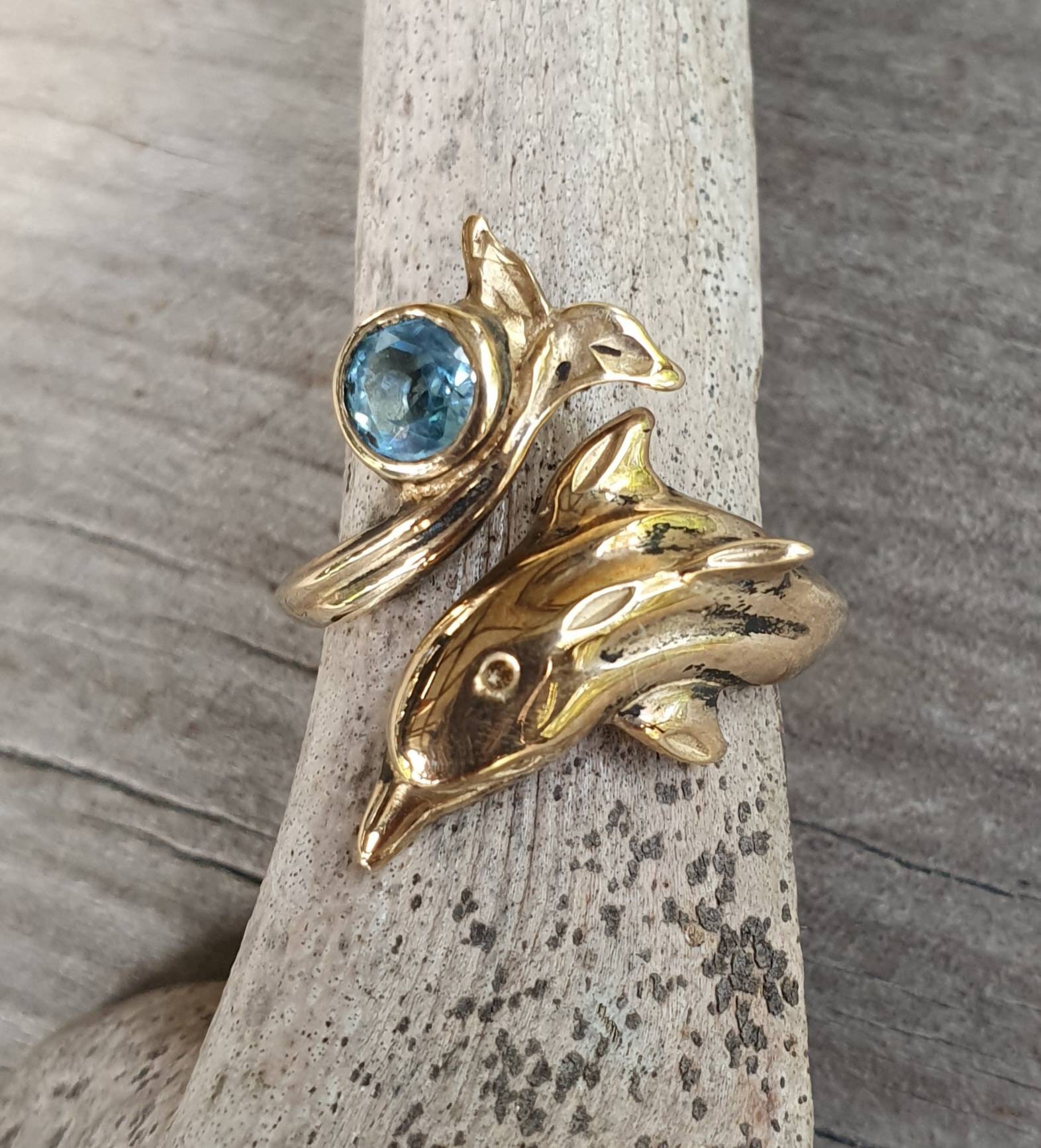 Gold dolphin ring clearance