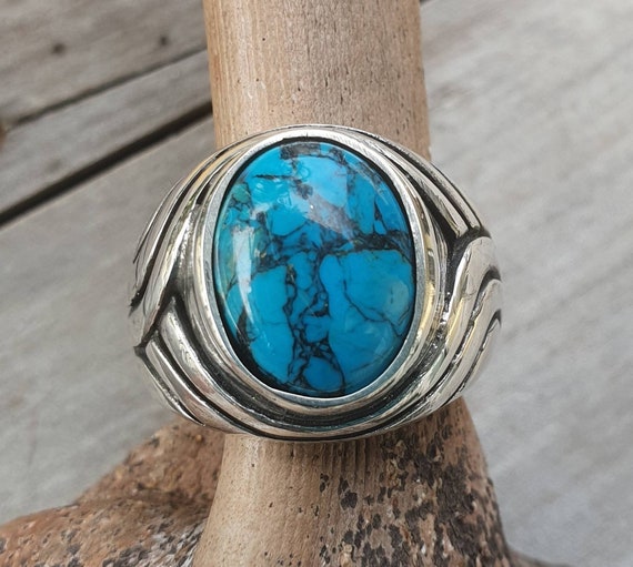 Chunky turquoise best sale ring