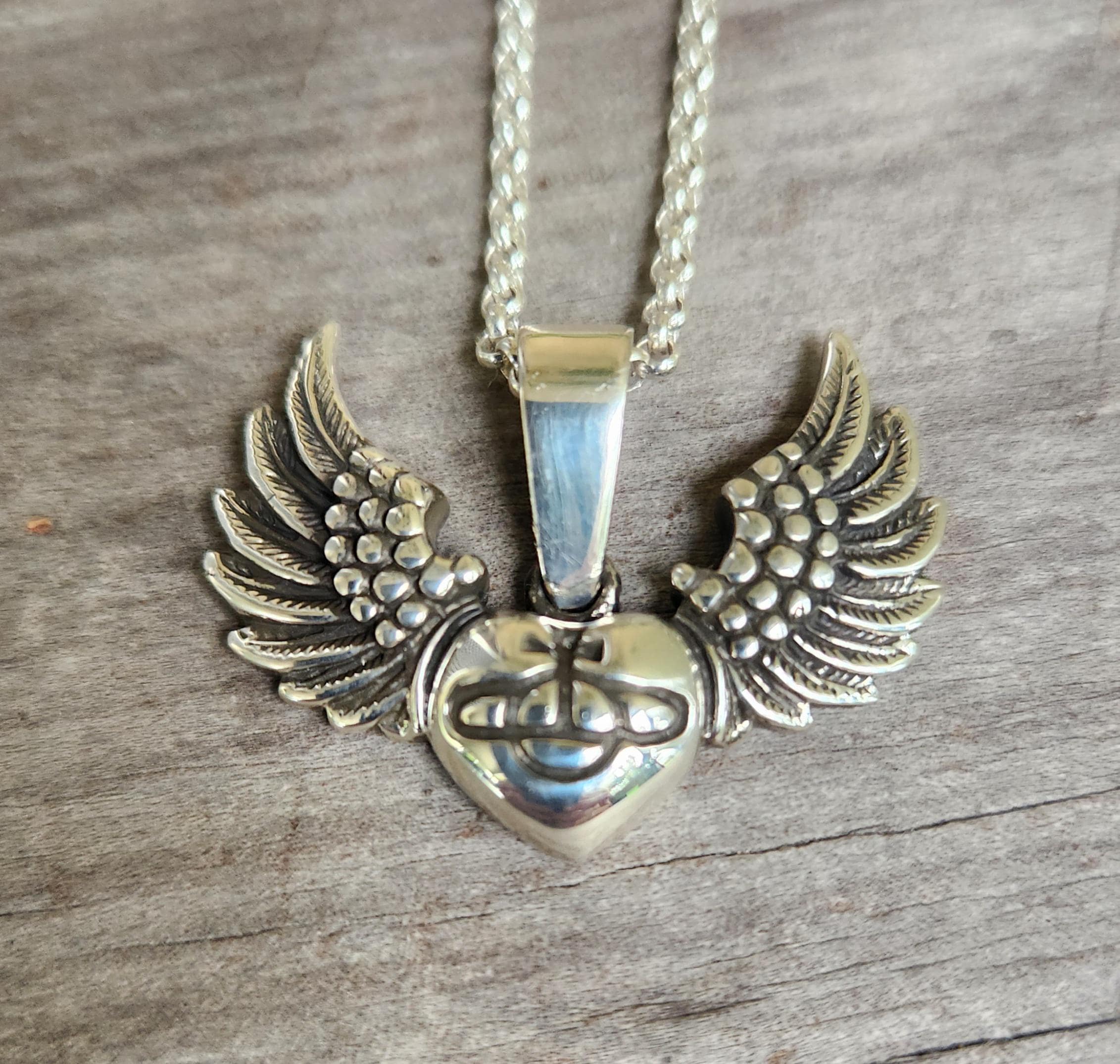 Cross Heart Pendant,angel Wings,925 Sterlin Silver,globus Cruciger Cross Heart Pendant,angel Wings,925 Sterlin Silver,globus Cruciger