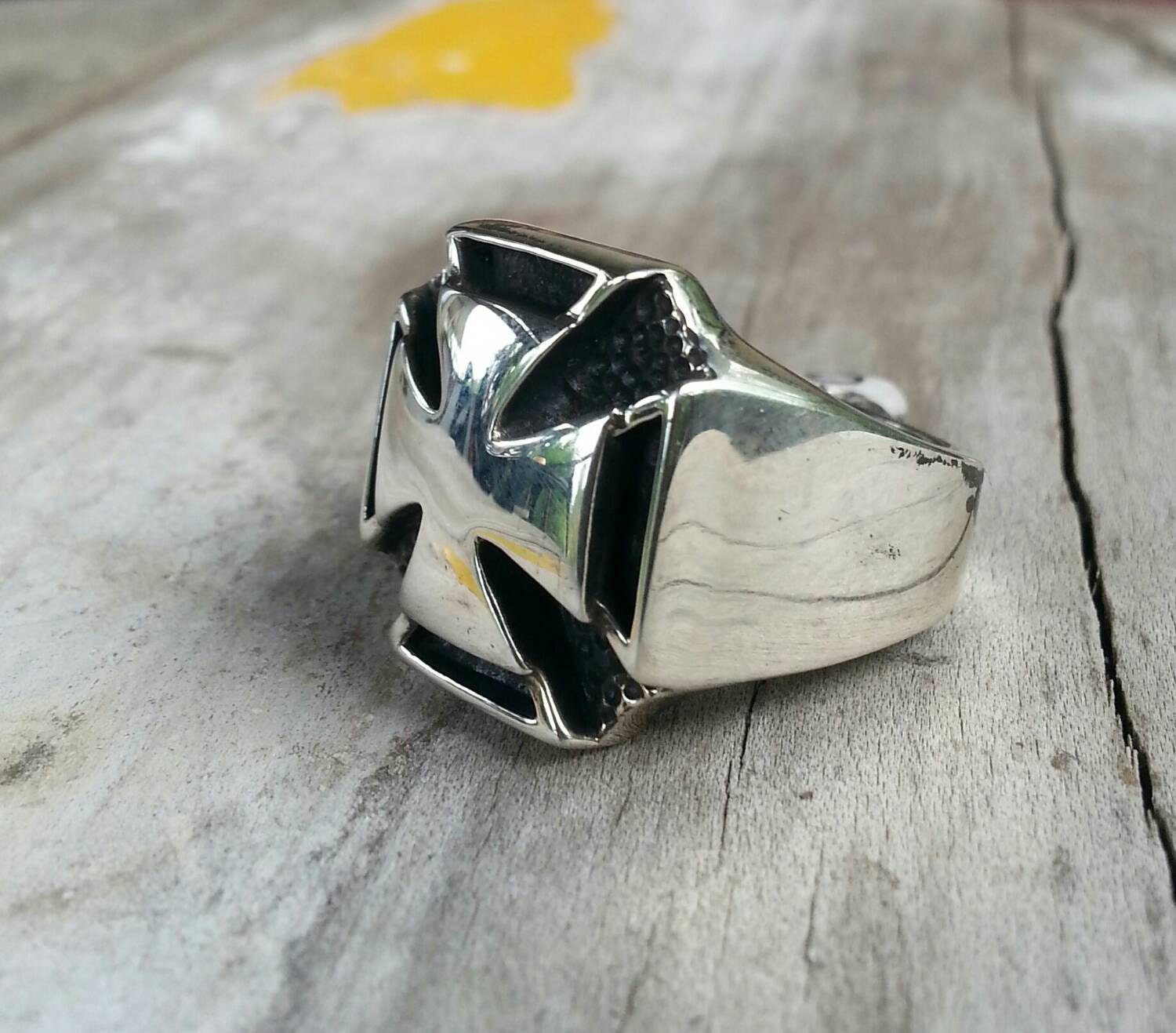 West Coast Chopper,925 Sterling Silver, Even Sided Cross,vintage 
