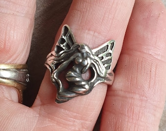 fairy ring,faerie, pixie,woodland,goddess,sterling silver,angel,new age,magic,boho,nymph,women's fashion,pinkie,gypsy,shic,goddess