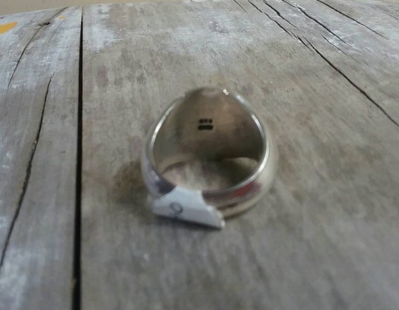 Robot ring,solid 925 sterling silver, chunky ring… - image 7