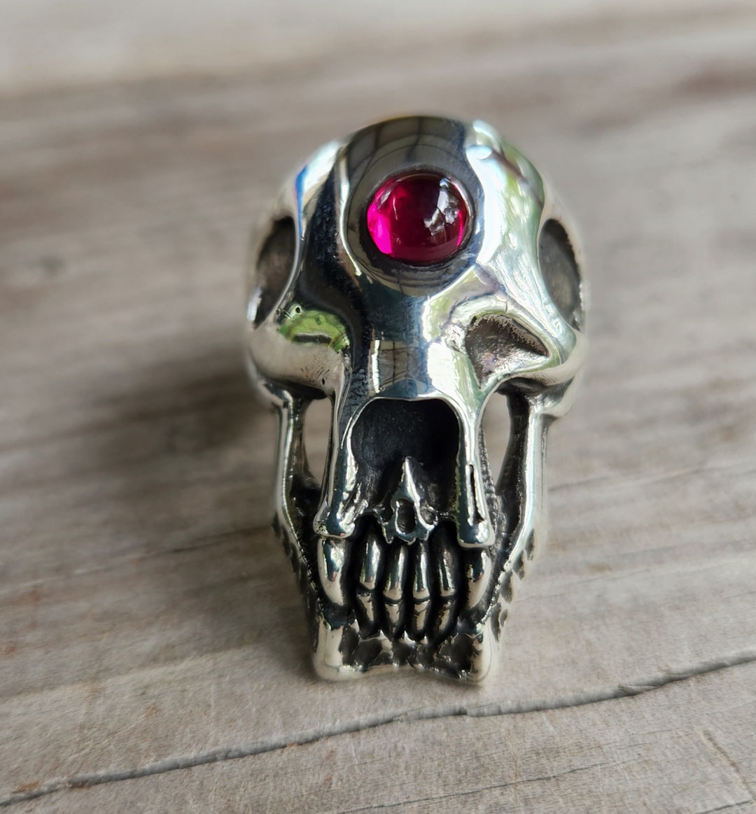 Cyclops,alien Ring,sterling Silver,geiger,chunky, Steampunk,greek ...