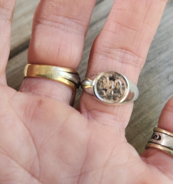 Anillo Con Moneda Griega Plata De Ley