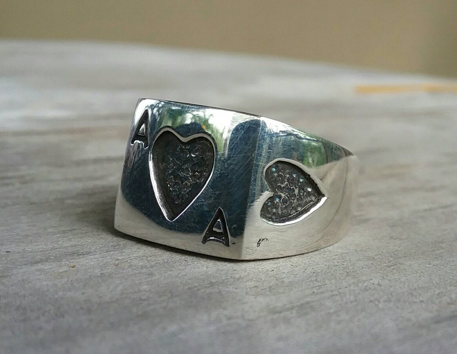 Ace of hearts ring sale