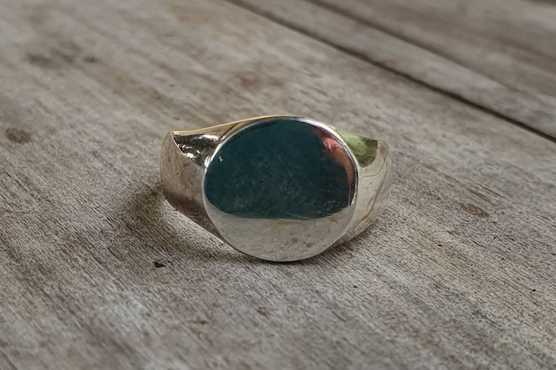 Small Signet Ring,925 Sterling Silver,solid Pinkie Ring, Plain Signet ...