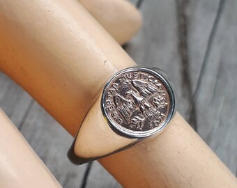 DO NOT DO 1 COIN SIGNET RING 20号 DO NOT DO 1 COIN SIGNET RING 1円リング 14号 - メルカリ