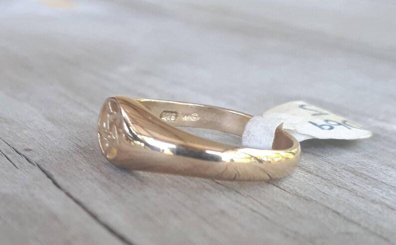 Gold Ripentagram Ring Gold Pentagram Ring Solid 9k Goldsmall Dainty Ring Pinkie - Etsy