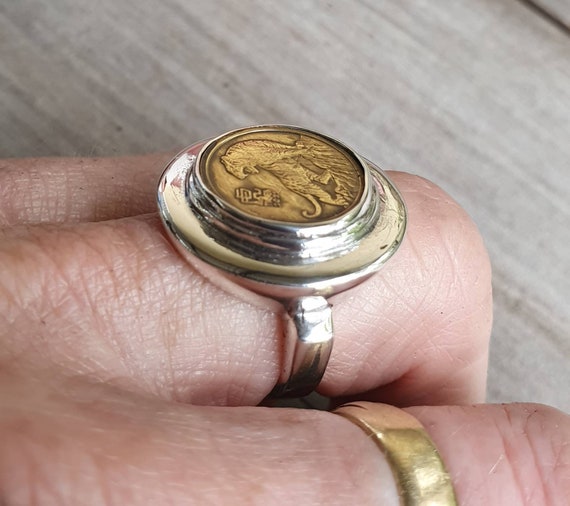 DO NOT DO 1 COIN SIGNET RING 20号