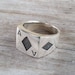 Ace of diamonds ring,gambling,sterling silver,ace ring,vegas wedding,gus,poker,black jack,signet ring,lil peep ring