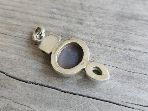 Gemstone pendant,solid sterling silver,set with h… - image 9