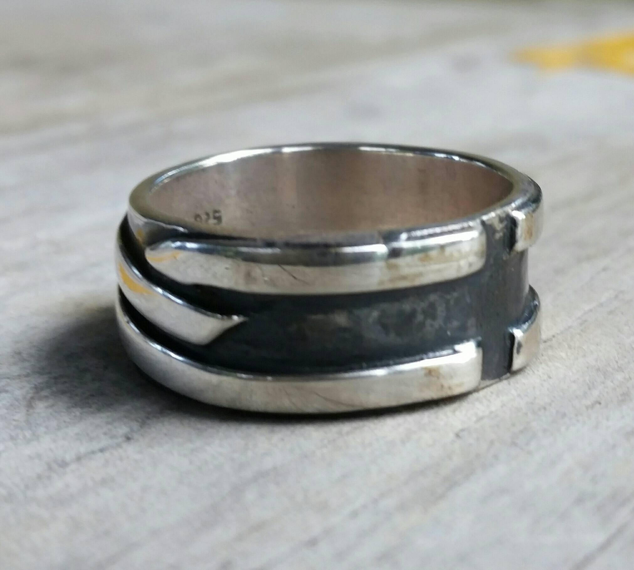Silverly Bague Anneau Marguerite Fleurs Détaillé Argent Fin Sterling .925 Oxydé